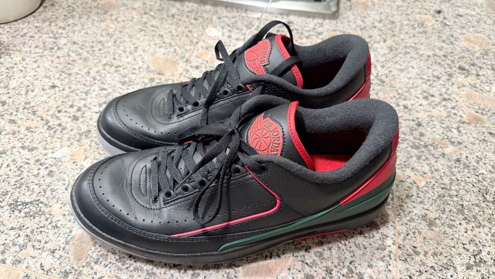 Nike Air Jordan 2 Retro Low 'Christmas' Black/Fir-Fire Red